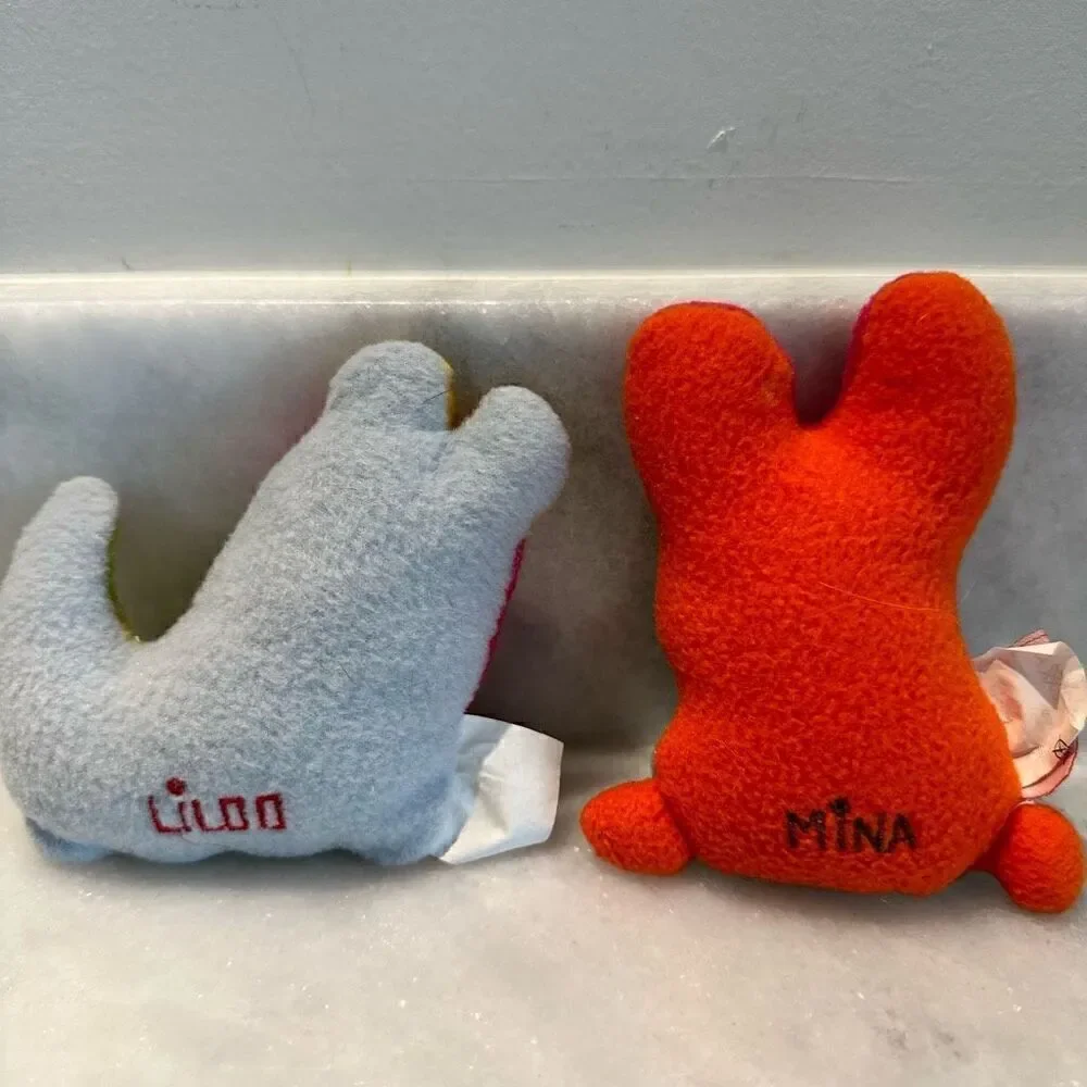 Lot Of 2 Mini Pooki Liloo And Mina Cuddle Plush Toy Set Multicolor OS